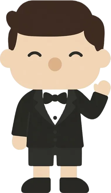 Tonalè character boy in formal outfit