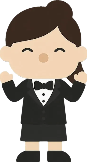 Tonalè character girl in formal outfit